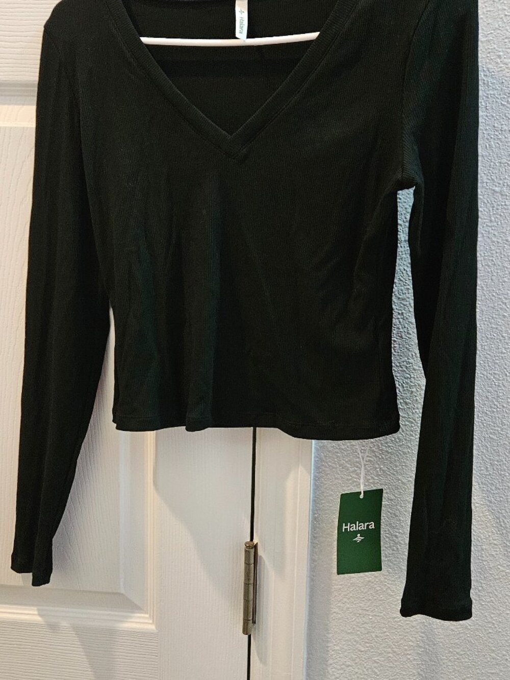 Halara Short blouse waist medium blk